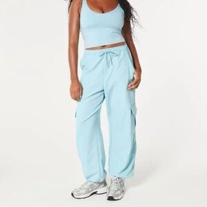 Hollister Gilly Hicks Fleece-lined Cargo Pants joggers in Blue